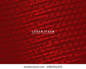 Abstractas líneas geométricas brillantes rojas sobre fondo rojo. Moderno patrón futurista rojo degradado brillante. Concepto de tecnología futurista, apto para portadas, carteles, Anuncios, folletos, Sitios web, etc.