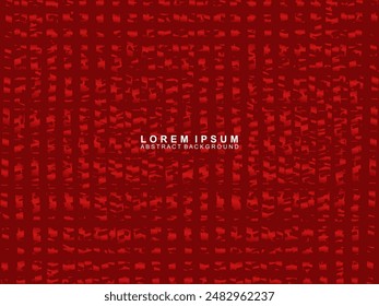 Abstract red glowing geometric lines on red background. Modern shiny gradient red futuristic pattern. Futuristic technology concept, suitable for covers, posters, banners, brochures, websites, etc.
