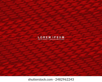 Abstract red glowing geometric lines on red background. Modern shiny gradient red futuristic pattern. Futuristic technology concept, suitable for covers, posters, banners, brochures, websites, etc.