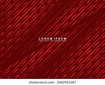 Abstract red glowing geometric lines on red background. Modern shiny gradient red futuristic pattern. Futuristic technology concept, suitable for covers, posters, banners, brochures, websites, etc.