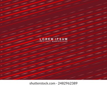 Abstract red glowing geometric lines on red background. Modern shiny gradient red futuristic pattern. Futuristic technology concept, suitable for covers, posters, banners, brochures, websites, etc.