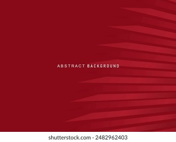 Abstract red glowing geometric lines on red background. Modern shiny gradient red futuristic pattern. Futuristic technology concept, suitable for covers, posters, banners, brochures, websites, etc.