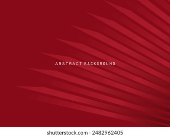 Abstract red glowing geometric lines on red background. Modern shiny gradient red futuristic pattern. Futuristic technology concept, suitable for covers, posters, banners, brochures, websites, etc.