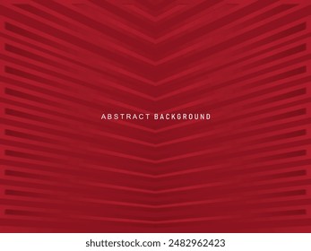 Abstract red glowing geometric lines on red background. Modern shiny gradient red futuristic pattern. Futuristic technology concept, suitable for covers, posters, banners, brochures, websites, etc.