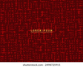 Líneas geométricas brillantes rojas Abstractas sobre fondo rojo oscuro. Moderno patrón de líneas curvas rojas brillantes. Concepto de tecnología futurista, adecuado para cubiertas, carteles, Anuncios, folletos, Sitios web, etc.