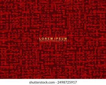 Líneas geométricas brillantes rojas Abstractas sobre fondo rojo oscuro. Moderno patrón de líneas curvas rojas brillantes. Concepto de tecnología futurista, adecuado para cubiertas, carteles, Anuncios, folletos, Sitios web, etc.