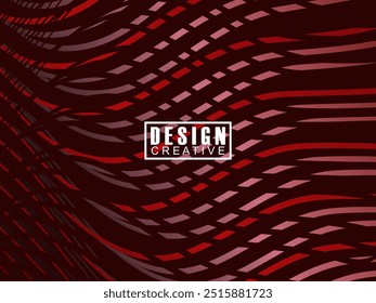 Abstract red glowing geometric lines on dark red background. Modern shiny red circle lines pattern. Futuristic technology concept, perfect for covers, posters, banners, brochures, websites, etc.