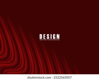 Abstract red glowing geometric lines on dark red background. Modern shiny red wavy lines pattern. Futuristic technology concept, suitable for covers, posters, banners, brochures, websites, etc.