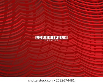 Líneas geométricas brillantes rojas Abstractas sobre fondo rojo oscuro. Moderno patrón de líneas de círculo rojo brillante. Concepto de tecnología futurista, perfecto para cubiertas, carteles, Anuncios, folletos, Sitios web, etc.
