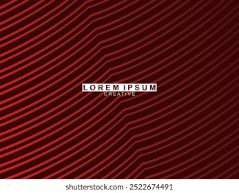 Líneas geométricas brillantes rojas Abstractas sobre fondo rojo oscuro. Moderno patrón de líneas de círculo rojo brillante. Concepto de tecnología futurista, perfecto para cubiertas, carteles, Anuncios, folletos, Sitios web, etc.