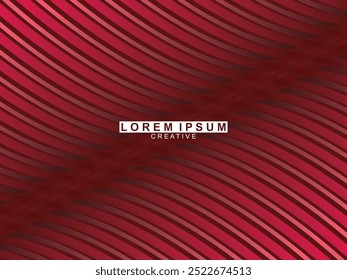 Abstrakte rot leuchtende geometrische Linien auf dunkelrotem Hintergrund. Modernes glänzendes rotes Kreislinienmuster. Futuristisches Technologiekonzept, perfekt für Cover, Poster, Banner, Broschüren, Websites usw.