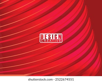 Abstract red glowing geometric lines on dark red background. Modern shiny red circle lines pattern. Futuristic technology concept, perfect for covers, posters, banners, brochures, websites, etc.