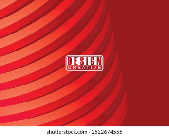 Abstract red glowing geometric lines on dark red background. Modern shiny red circle lines pattern. Futuristic technology concept, perfect for covers, posters, banners, brochures, websites, etc.