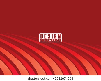 Abstract red glowing geometric lines on dark red background. Modern shiny red circle lines pattern. Futuristic technology concept, perfect for covers, posters, banners, brochures, websites, etc.