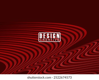Líneas geométricas brillantes rojas Abstractas sobre fondo rojo oscuro. Moderno patrón de líneas de círculo rojo brillante. Concepto de tecnología futurista, perfecto para cubiertas, carteles, Anuncios, folletos, Sitios web, etc.