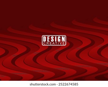 Abstract red glowing geometric lines on dark red background. Modern shiny red circle lines pattern. Futuristic technology concept, perfect for covers, posters, banners, brochures, websites, etc.