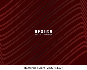 Abstract red glowing geometric lines on red background. Modern shiny gradient red futuristic pattern. Futuristic technology concept, suitable for covers, posters, banners, brochures, websites, etc.