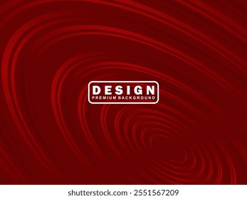 Abstract red glowing geometric lines on dark red background. Modern shiny red circle lines pattern. Futuristic technology concept, perfect for covers, posters, banners, brochures, websites, etc.