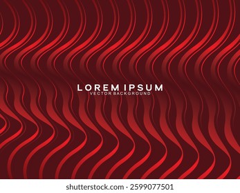 Abstract red glowing geometric lines on dark red background. Modern shiny red abstract lines pattern. Futuristic technology concept, suitable for covers, posters, banners, brochures, websites, etc.