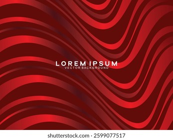 Abstract red glowing geometric lines on dark red background. Modern shiny red abstract lines pattern. Futuristic technology concept, suitable for covers, posters, banners, brochures, websites, etc.