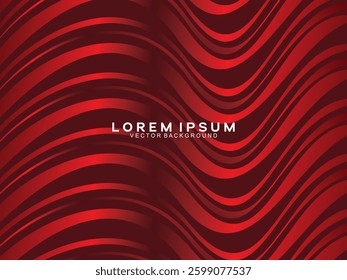 Abstract red glowing geometric lines on dark red background. Modern shiny red abstract lines pattern. Futuristic technology concept, suitable for covers, posters, banners, brochures, websites, etc.