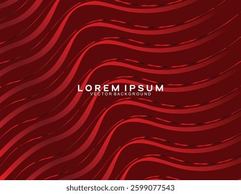 Abstract red glowing geometric lines on dark red background. Modern shiny red abstract lines pattern. Futuristic technology concept, suitable for covers, posters, banners, brochures, websites, etc.