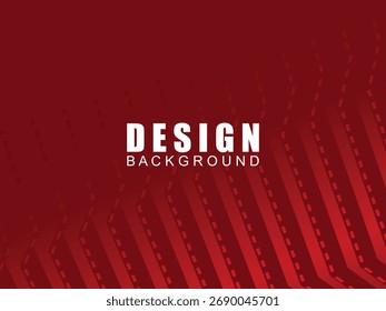 Líneas geométricas brillantes rojas Abstractas sobre fondo rojo oscuro. Moderno patrón de líneas curvas rojas brillantes. Concepto de tecnología futurista, adecuado para cubiertas, carteles, Anuncios, folletos, Sitios web, etc.