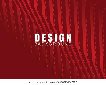 Abstract red glowing geometric lines on dark red background. Modern shiny red curved lines pattern. Futuristic technology concept, suitable for covers, posters, banners, brochures, websites, etc.