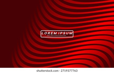 Linhas geométricas brilhantes em vermelho escuro no fundo. Padrão moderno de linhas curvas vermelhas brilhantes. Conceito de tecnologia futurista, adequado para capas, cartazes, banners, brochuras, sites, etc.