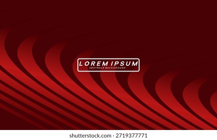 Abstract red glowing geometric lines on dark red background. Modern shiny red curved lines pattern. Futuristic technology concept, suitable for covers, posters, banners, brochures, websites, etc.