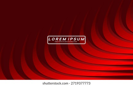 Linhas geométricas brilhantes em vermelho escuro no fundo. Padrão moderno de linhas curvas vermelhas brilhantes. Conceito de tecnologia futurista, adequado para capas, cartazes, banners, brochuras, sites, etc.