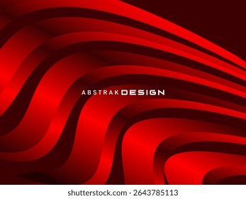 Abstrait rouge scintillant lignes géométriques modernes sur fond rouge. Motif futuriste rouge dégradé brillant. Concept de technologie futuriste, adapté aux couvertures, affiches, bannières, brochures, sites web, etc.