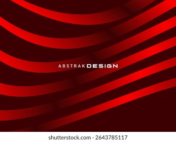 Abstrait rouge scintillant lignes géométriques modernes sur fond rouge. Motif futuriste rouge dégradé brillant. Concept de technologie futuriste, adapté aux couvertures, affiches, bannières, brochures, sites web, etc.