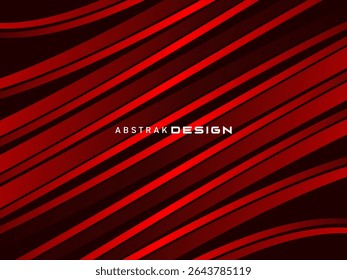 Abstrait rouge scintillant lignes géométriques modernes sur fond rouge. Motif futuriste rouge dégradé brillant. Concept de technologie futuriste, adapté aux couvertures, affiches, bannières, brochures, sites web, etc.