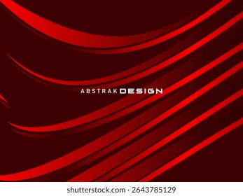 Abstrait rouge scintillant lignes géométriques modernes sur fond rouge. Motif futuriste rouge dégradé brillant. Concept de technologie futuriste, adapté aux couvertures, affiches, bannières, brochures, sites web, etc.