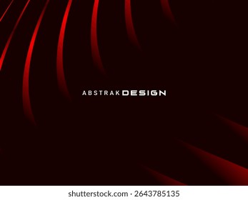 Abstrait rouge scintillant lignes géométriques modernes sur fond rouge. Motif futuriste rouge dégradé brillant. Concept de technologie futuriste, adapté aux couvertures, affiches, bannières, brochures, sites web, etc.