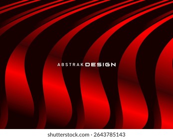 Abstrait rouge scintillant lignes géométriques modernes sur fond rouge. Motif futuriste rouge dégradé brillant. Concept de technologie futuriste, adapté aux couvertures, affiches, bannières, brochures, sites web, etc.