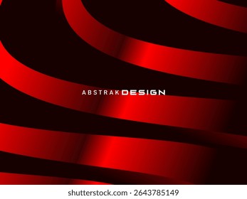 Abstrait rouge scintillant lignes géométriques modernes sur fond rouge. Motif futuriste rouge dégradé brillant. Concept de technologie futuriste, adapté aux couvertures, affiches, bannières, brochures, sites web, etc.