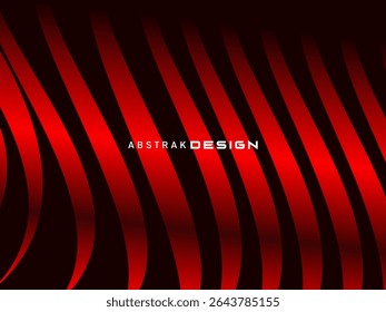 Abstrait rouge scintillant lignes géométriques modernes sur fond rouge. Motif futuriste rouge dégradé brillant. Concept de technologie futuriste, adapté aux couvertures, affiches, bannières, brochures, sites web, etc.