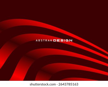 Abstrait rouge scintillant lignes géométriques modernes sur fond rouge. Motif futuriste rouge dégradé brillant. Concept de technologie futuriste, adapté aux couvertures, affiches, bannières, brochures, sites web, etc.