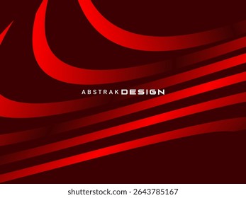 Abstrait rouge scintillant lignes géométriques modernes sur fond rouge. Motif futuriste rouge dégradé brillant. Concept de technologie futuriste, adapté aux couvertures, affiches, bannières, brochures, sites web, etc.