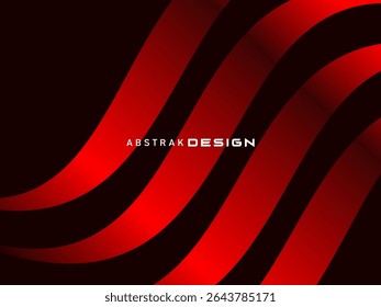 Abstrait rouge scintillant lignes géométriques modernes sur fond rouge. Motif futuriste rouge dégradé brillant. Concept de technologie futuriste, adapté aux couvertures, affiches, bannières, brochures, sites web, etc.