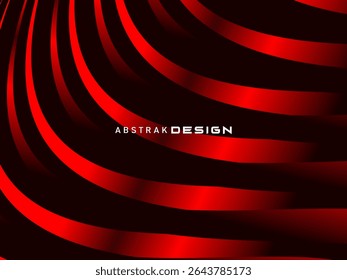 Abstrait rouge scintillant lignes géométriques modernes sur fond rouge. Motif futuriste rouge dégradé brillant. Concept de technologie futuriste, adapté aux couvertures, affiches, bannières, brochures, sites web, etc.