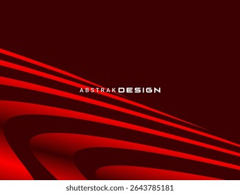 Abstrait rouge scintillant lignes géométriques modernes sur fond rouge. Motif futuriste rouge dégradé brillant. Concept de technologie futuriste, adapté aux couvertures, affiches, bannières, brochures, sites web, etc.