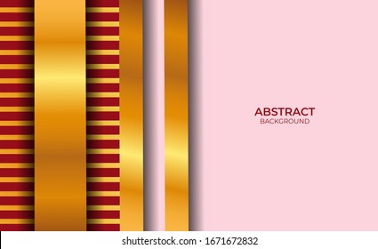Abstract Red And Gold Background