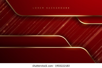 Resumen de fondo rojo y oro