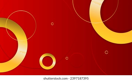 Abstract red and gold background