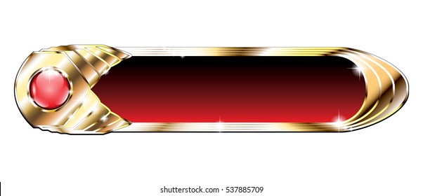 Abstract red and gold background, with space for your text. Vector illustration. Can be used as buttons, banners, etc.