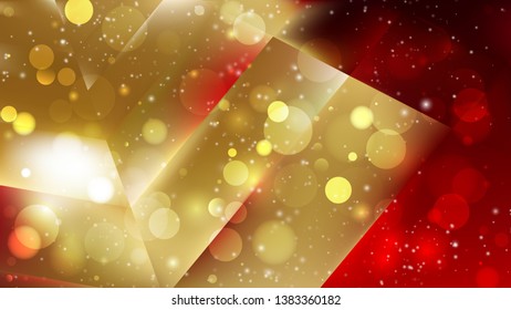 Abstract Red and Gold Blur Lights Background Design