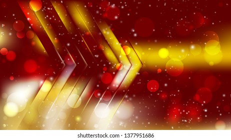Abstract Red and Gold Bokeh Defocused Lights Background Image